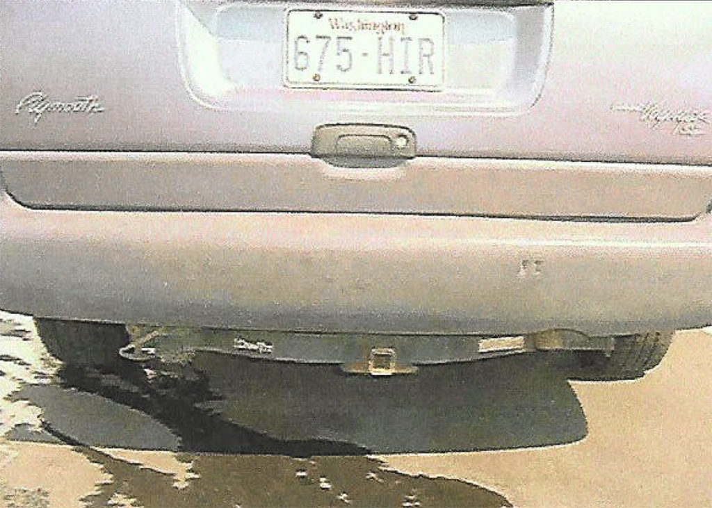 Josh Powell car crash damage minivan insurance scam