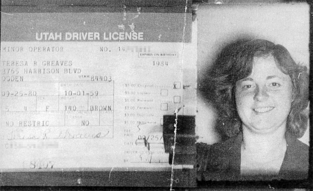 Theresa Greaves Utah driver license