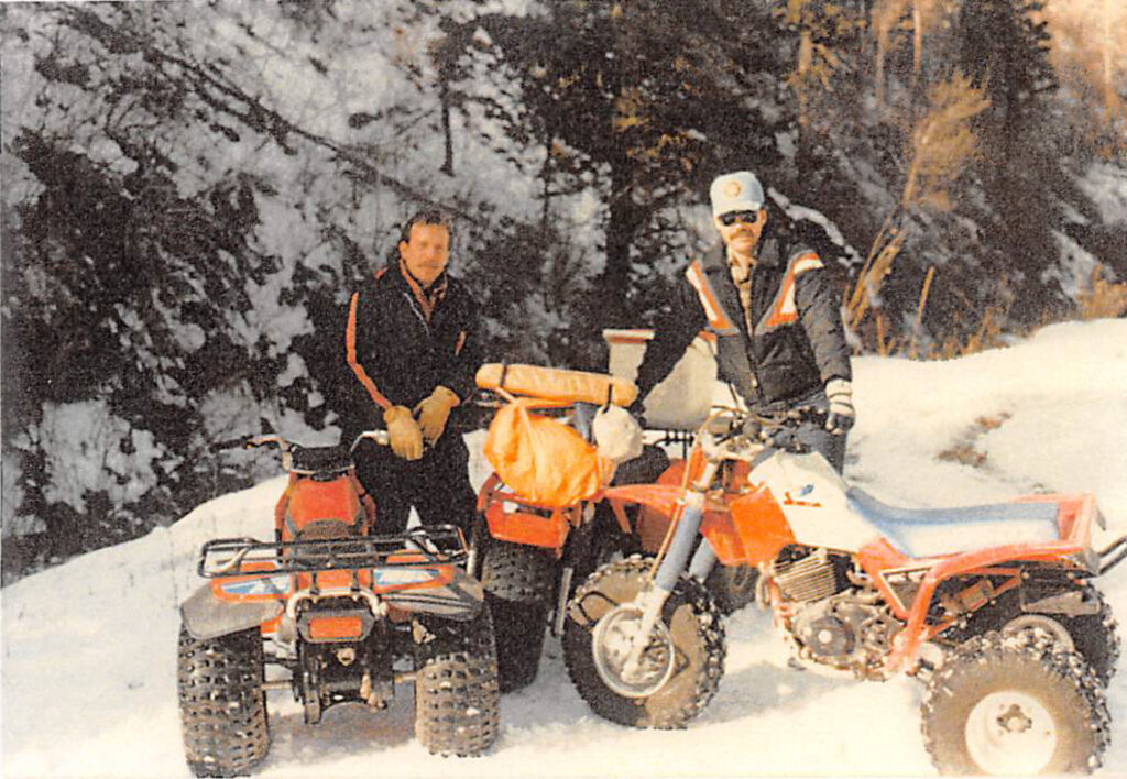 Cary Hartmann 3-wheeler Causey Estates winter snow