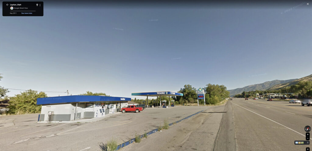 Google Street View East Layton gas station